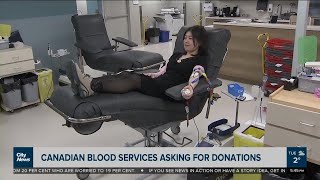 Canadian Blood Services Urging Canadians To Donate