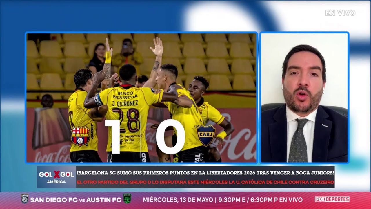 💥 ¡CAYÓ BOCA JUNIORS! | Victoria de Barcelona por 1-0 en Copa Libertadores | GolXGol