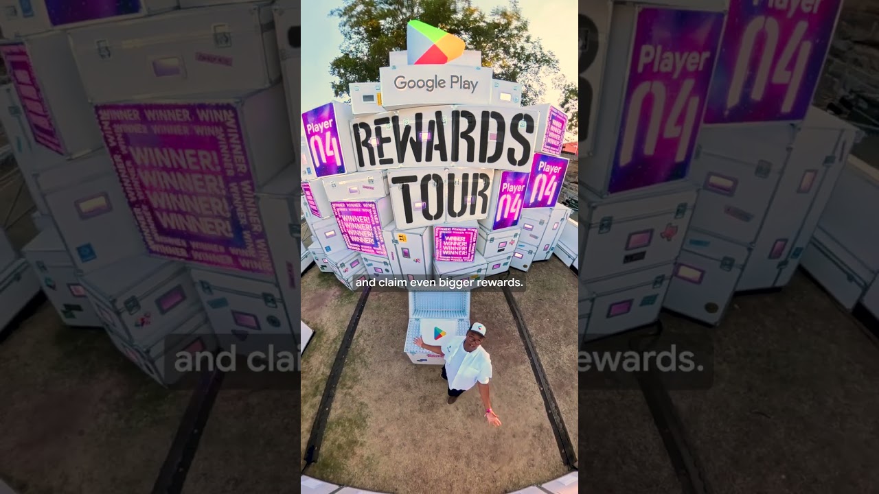 🎤 Test… 1, 2. The Google Play Rewards Tour is LIVE.