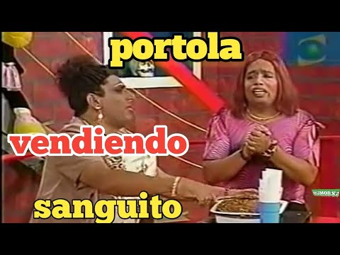 mascaly entrevista a portola ofreciendo su sanguito