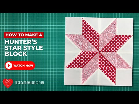 How to make a 12-inch Hunters star block