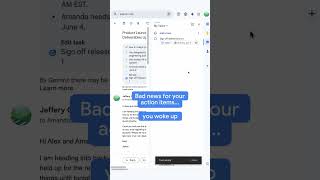 Gemini 1️⃣ Chaotic Inbox 0️⃣ Quickly turn emails into tasks and set reminders right from your inbox.