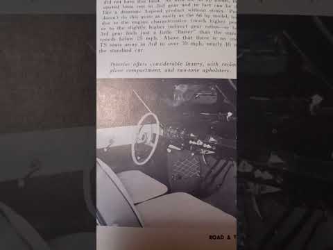 Thumbnail for 9/56 Road & Track part 2 Road Tests for Porsche Carrera Borgward Isabella & Panhard #roadtrack by Borgward