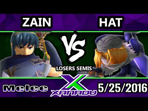 S@X 151 SSBM Losers Semis - Zain (Marth) Vs. Hat (Sheik)