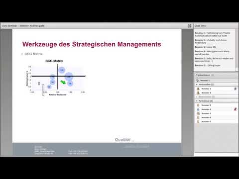Interner Auditor -  Werkzeuge des strategischen Managements Teil 1