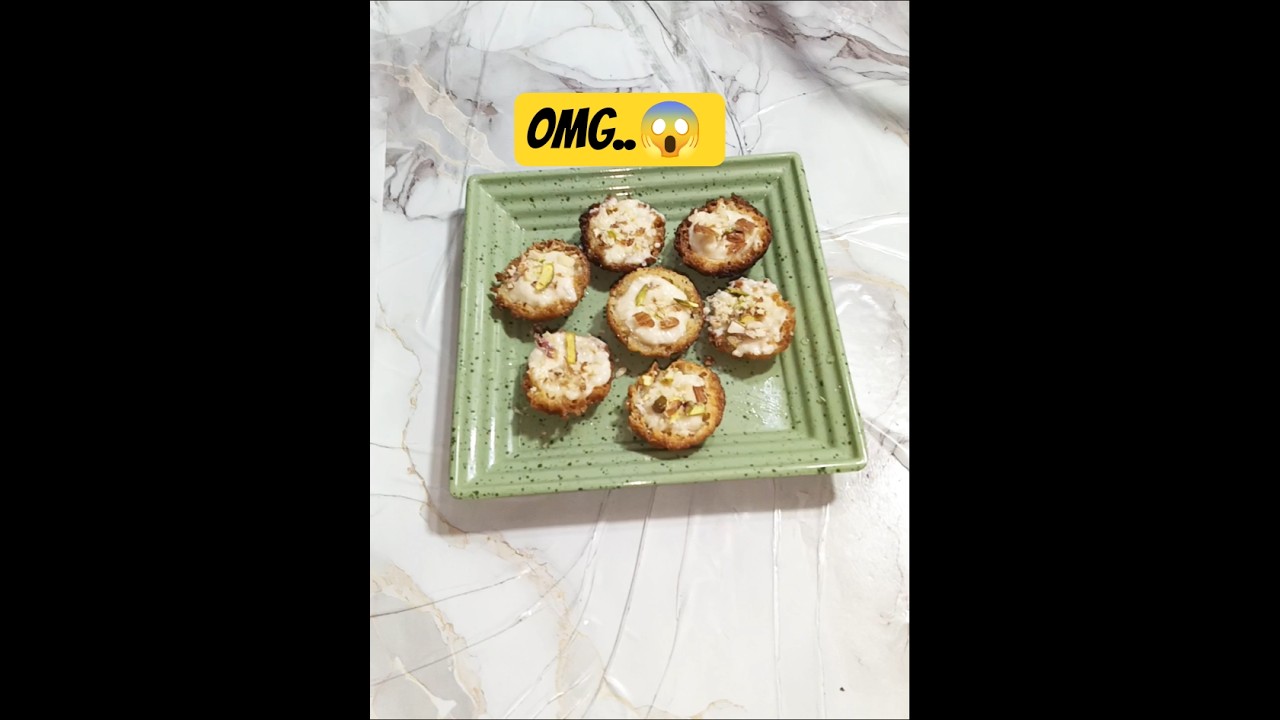 OMG.😱अप्पे पैन में घेवर बनाने की ये नई ट्रिक देखकर हैरान हो जाएगे|Mini  Ghevar Recipe👌#shorts #viral