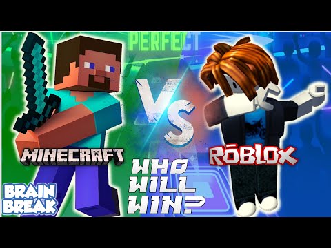 Minecraft vs Roblox Jump Battle | Brain Break