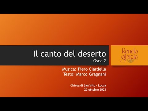 7 Il Canto del deserto