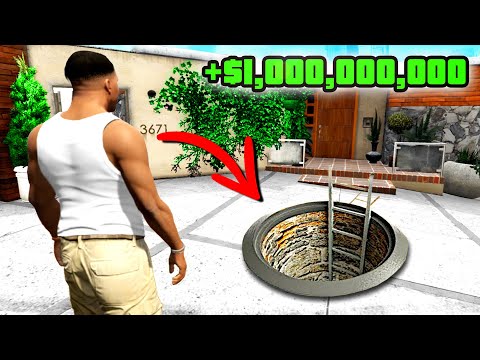 ICH habe einen riesigen BUNKER unter FRANKLINS HAUS in GTA 5 gebaut!!
