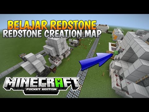 Rafli Channel -  REDSTONE CREATION MAP!!!  LEARN TO BE A REDSTONE PRO 😂 MINECRAFT PE