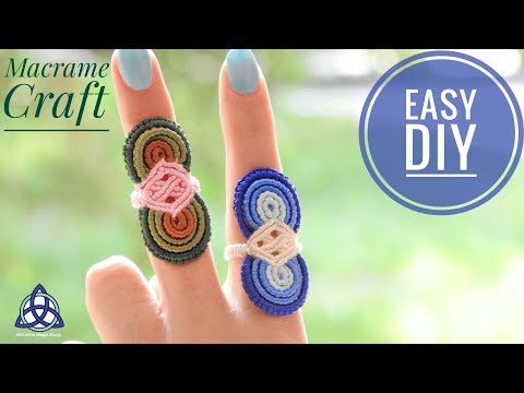 Macrame Bracelet with Beads Tutorial Easy Jewelry Making