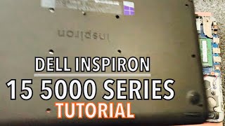 DELL INSPIRON 15 5000 (5567) - How To Open / Upgrade Ram, Replace Battery & CMOS RTC