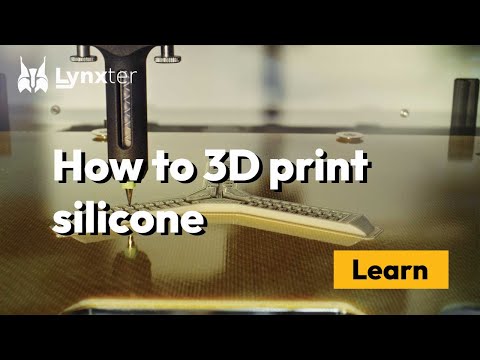 Part of a video titled How does silicone 3D printing work? - YouTube