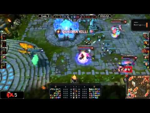 Doublelift under fountain Pentakill CLG NA Vs Fnatic Game 1   IPL5
