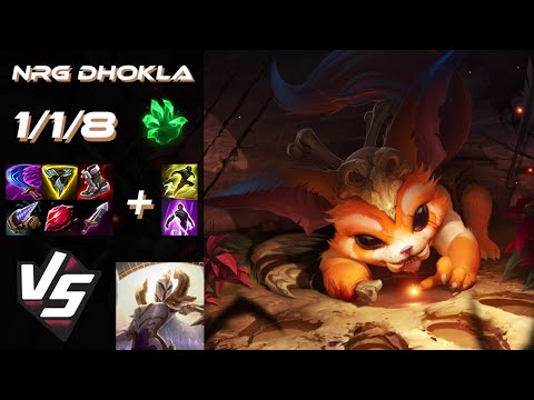 NRG Dhokla TOP Gnar vs Kayle - NA Challenger Patch 25.S1.7