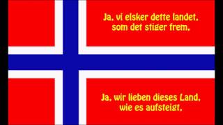 Norwegischen Nationalhymne - Norges nasjonalsang (NO/DE Text)