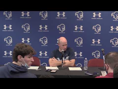 Myles Cale, Jamir Harris and Kevin Willard Postgame Press Conference After Villanova Game