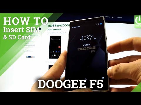 How to insert SIM card and Micro SD card in DOOGEE F5 - Install SIM & SD