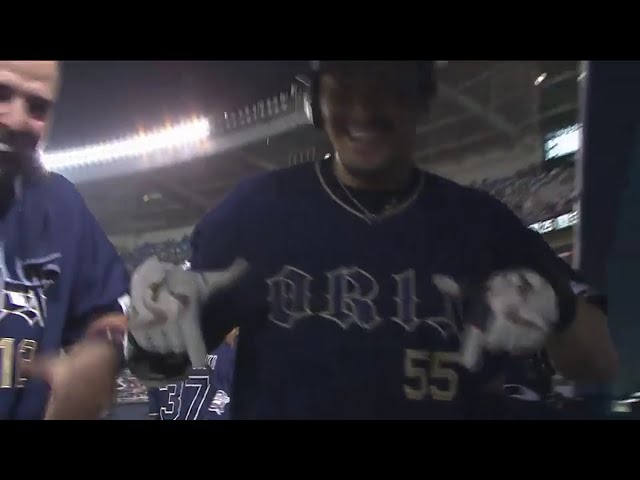 【7回表】バファローズ・T-岡田 2試合連続の一発は完璧の満塁アーチ!! 2017/8/30 M-Bs