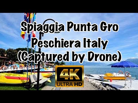Spiaggia Punta Gro Peschiera Italy | Captured by Drone | 4K UHD FPS 60