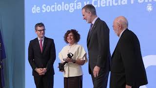 S.M. el Rey hace entrega del Premio Nacional de Sociología y Ciencia Política 2025