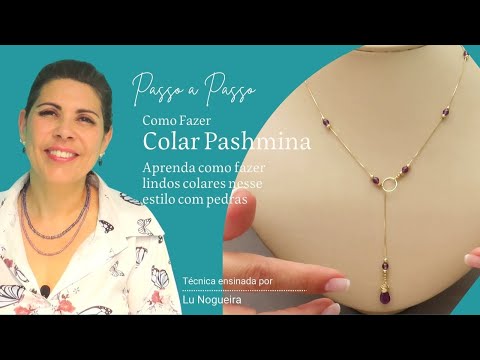 Step-by-Step: Pashmina Necklace with Natural Stones - Mystic Stone
