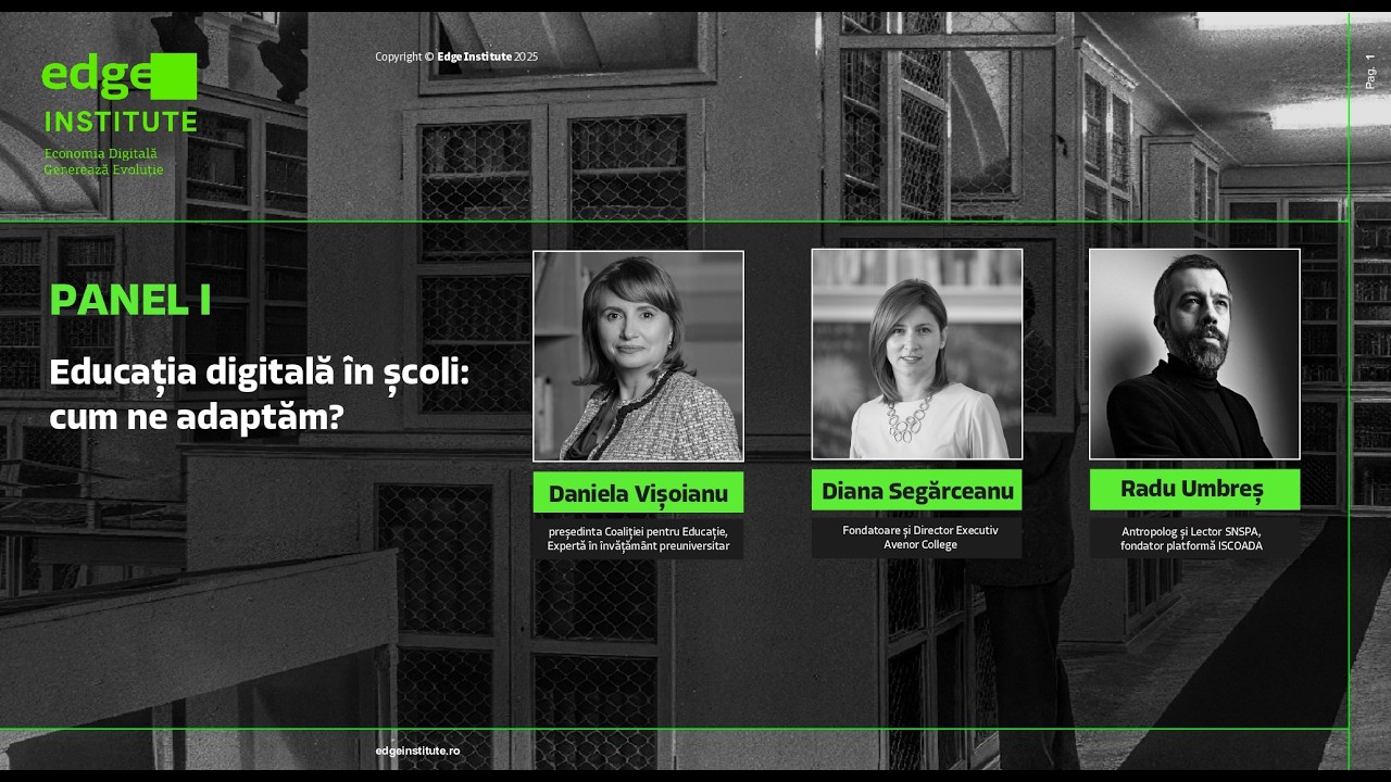 Digitalizarea sistemului de educație din România. Lansarea studiului Edge Institute
