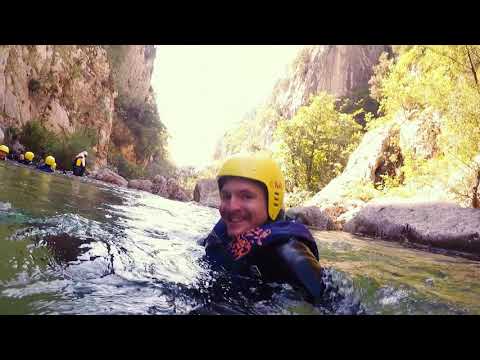 Canyoning tour in canyon of Cetina river
