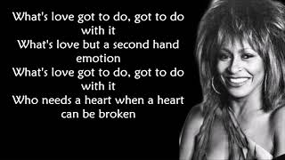 Tina Turner - What&#39;s love got to do with it LYRICS ||Ohnonie (HQ)