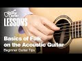 Basics Of Folk On The Acoustic Guitar Beginner Guitar Tips