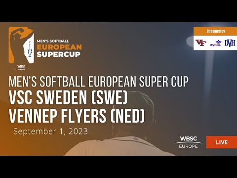 60 Men's Softball European Super Cup: VSC Sweden (SWE) VS Vennep Flyers (NED)