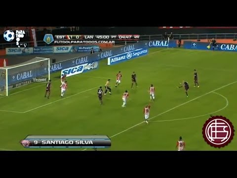 Gol de Silva. Estudiantes 1 - Lanús 1. Fecha 3. Torneo Final 2014. Fútbol Para Todos
