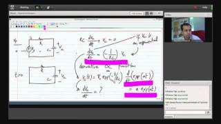 Mod-01 Lec-16  RC circuit natural response; First order differential equation