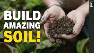 How To Build Fertile HEALTHY Soil | Raised Bed Organic Gardening
