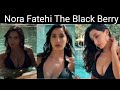 Nora Fatehi Spotted Vedio With Black Dress Bollywood Hot Actress
