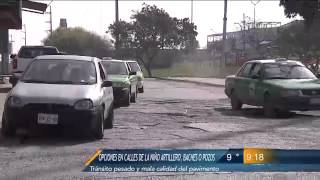 Las Noticias - Baches y pozos en calles de la colonia Niño Artillero