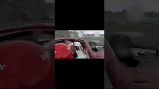 F1 Alfa Romeo cut the turn at Spain under rain #shorts