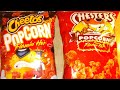 Cheetos Flamin Hot Vs Chesters Flamin Hot Battle Of The Hot Cheese Popcorns ️