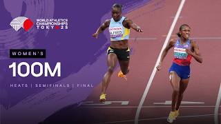 Full Women's 100m Heats, Semi-finals & Final | World Athletics Championships Tokyo 25