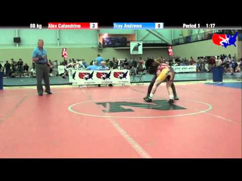 Alex Calandrino vs. Trey Andrews at 2013 ASICS University Nationals - FS