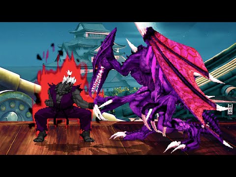 Shin Oni Akuma vs Ridley: EPIC BATTLE of the ULTIMATE FIGHTERS