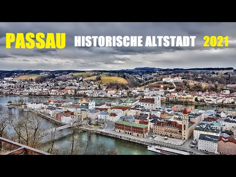 PASSAU ALTSTADT -  Spaziergang durch Passau die Dreiflüssestadt in BAYERN - 2021
