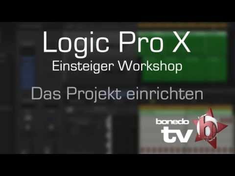 Logic Pro X Tutorial - Projekt einrichten