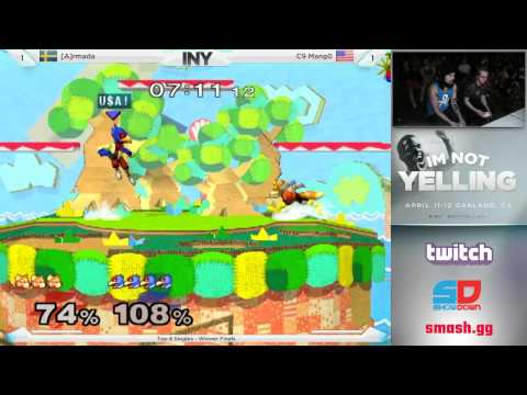 INY Day 2 - Singles: Top 8 - Winner Finals: [A]rmada (Fox) vs C9 Mang0 (Falco)