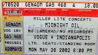 Midnight Oil - Tin Legs And Tin Mines - Live @ The Vogue, Indianapolis, IN (USA)