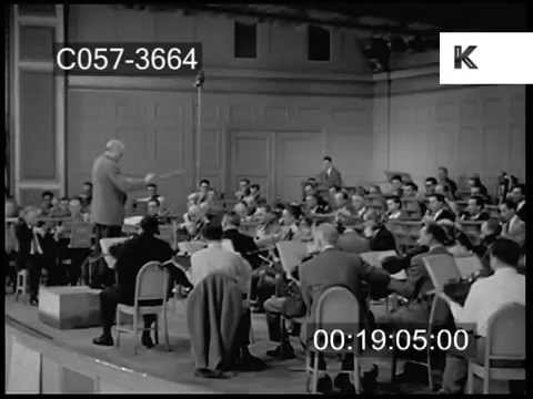 1950s Orchestra Recording Session
