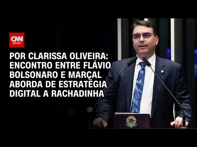 Encontro entre Flávio Bolsonaro e Marçal aborda de estratégia digital a rachadinha | AGORA CNN