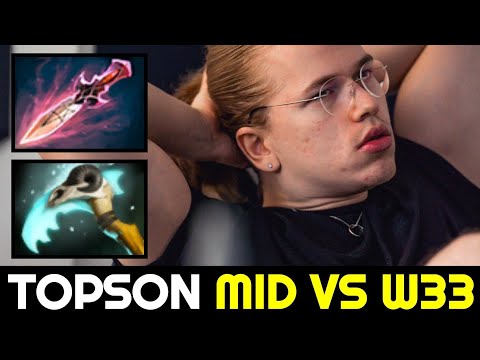 T1.TOPSON Mid vs W33 — Signature Hero vs New Favourite Hero 7.32 Dota 2