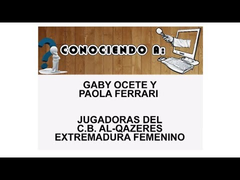 Gaby Ocete y Paola Ferrari. Jugadoras del C.B. Al-Qazeres Extremadura Femenino.