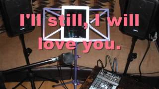 I'll always love you acoustic karaoke backing track